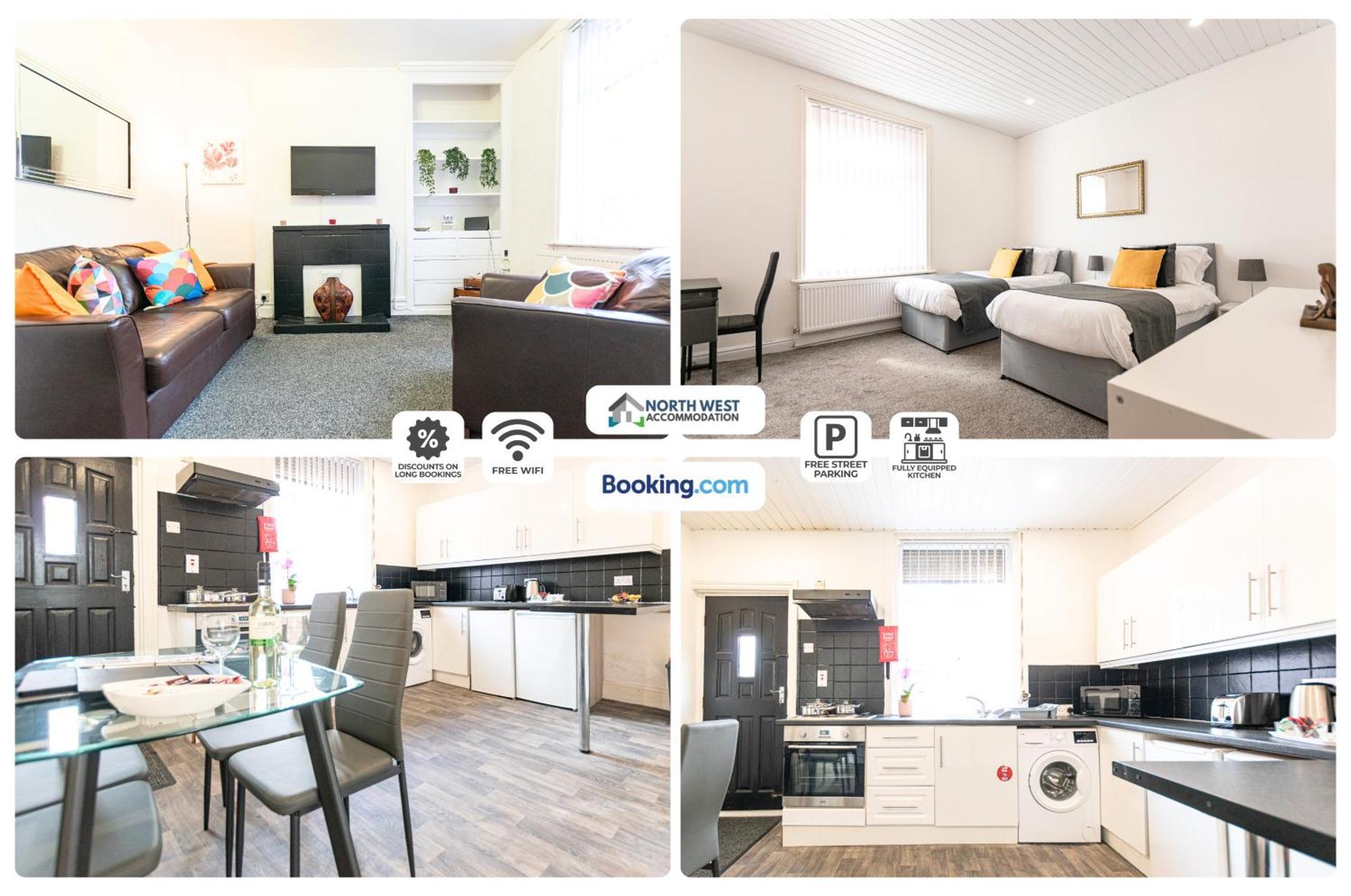 Manchester Work Stays 2Br Home With Parking & Wifi Ngoại thất bức ảnh